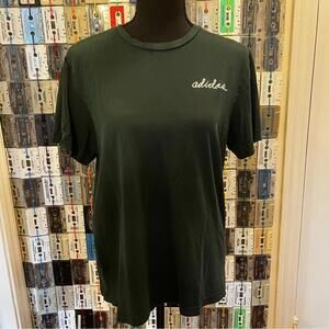 Green Embroidered Logo Tee